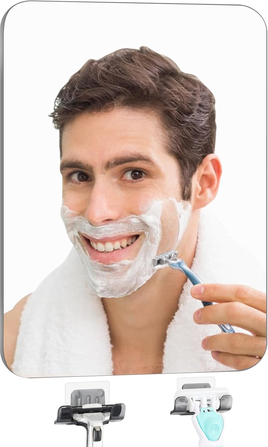 Big Strong Easy to Use - No Fog Show-Mirror for Shaving