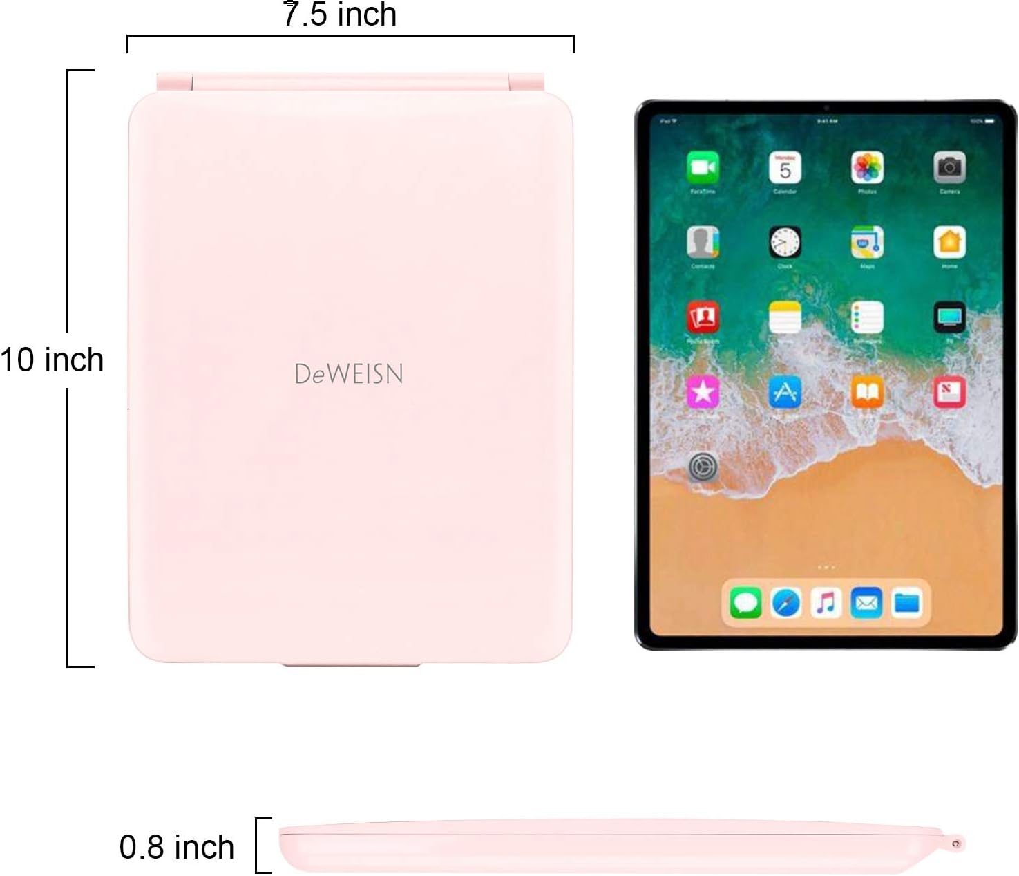 Durable Touchscreen Travel Mirror for Makeup and More