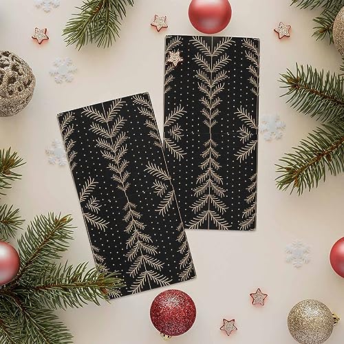 Christmas Tree Snow Absorbent Kitchen Towels