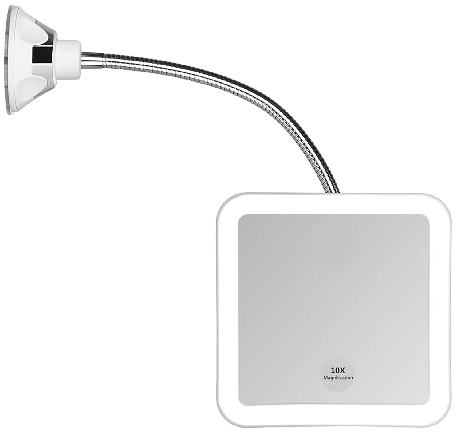 The JiBen Square Flexible Gooseneck LED Makeup Mirror