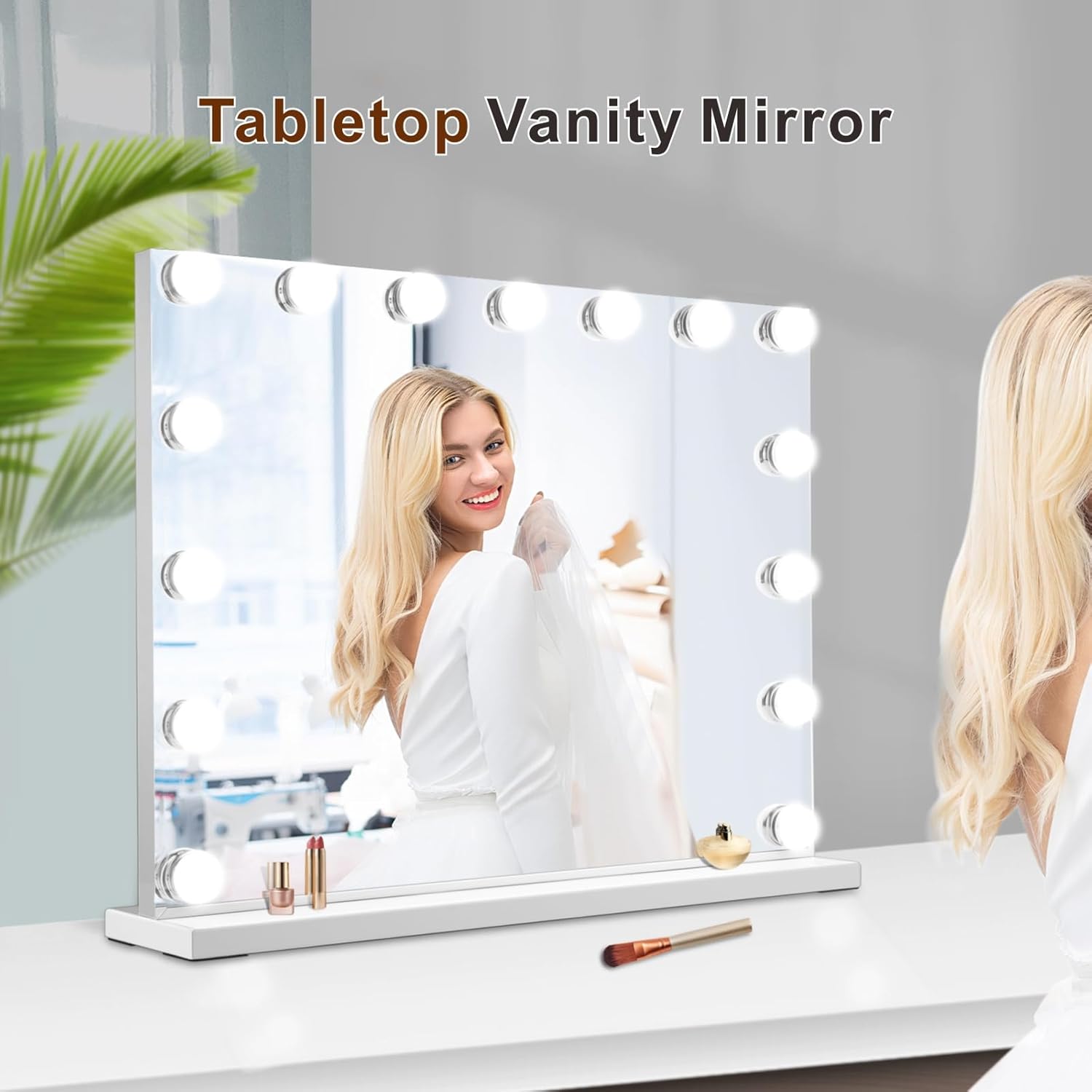 10x Magnification Makeup Mirror with 3 Lighting Modes