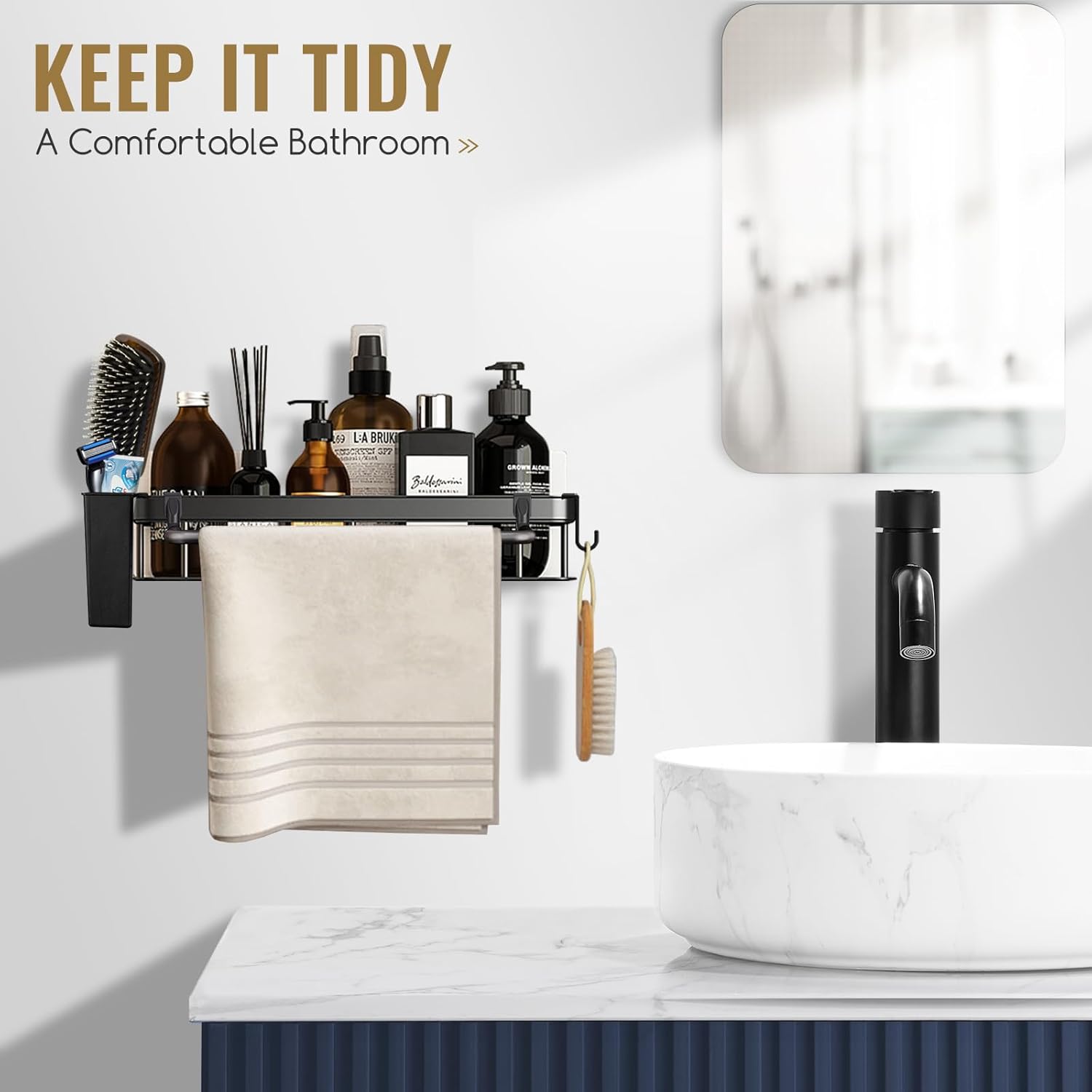 Fog-Free Acrylic Showers Shave Mirror Set
