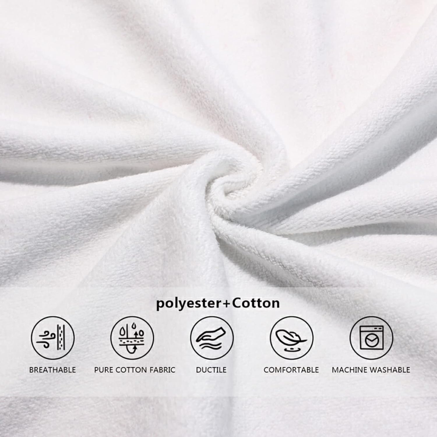 AHOMY Polka Dot 15x30 bath face towels