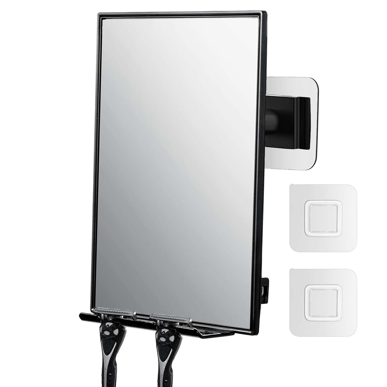 Shower Mirror with 360 Adjustable Razor Holder