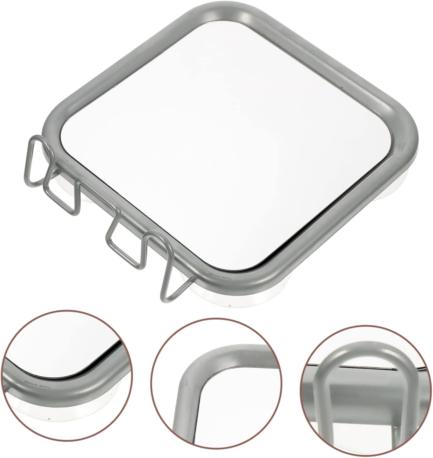 Compact and portable bathroom mirror Hook Vanity Mirror