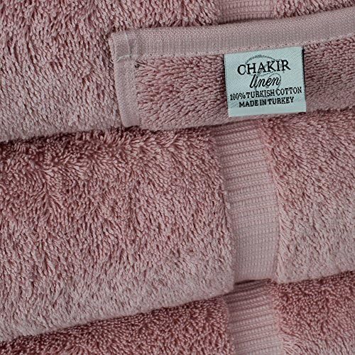 Chakir Turkish Linens Premium Cotton Absorbent bath towel set Set of 4
