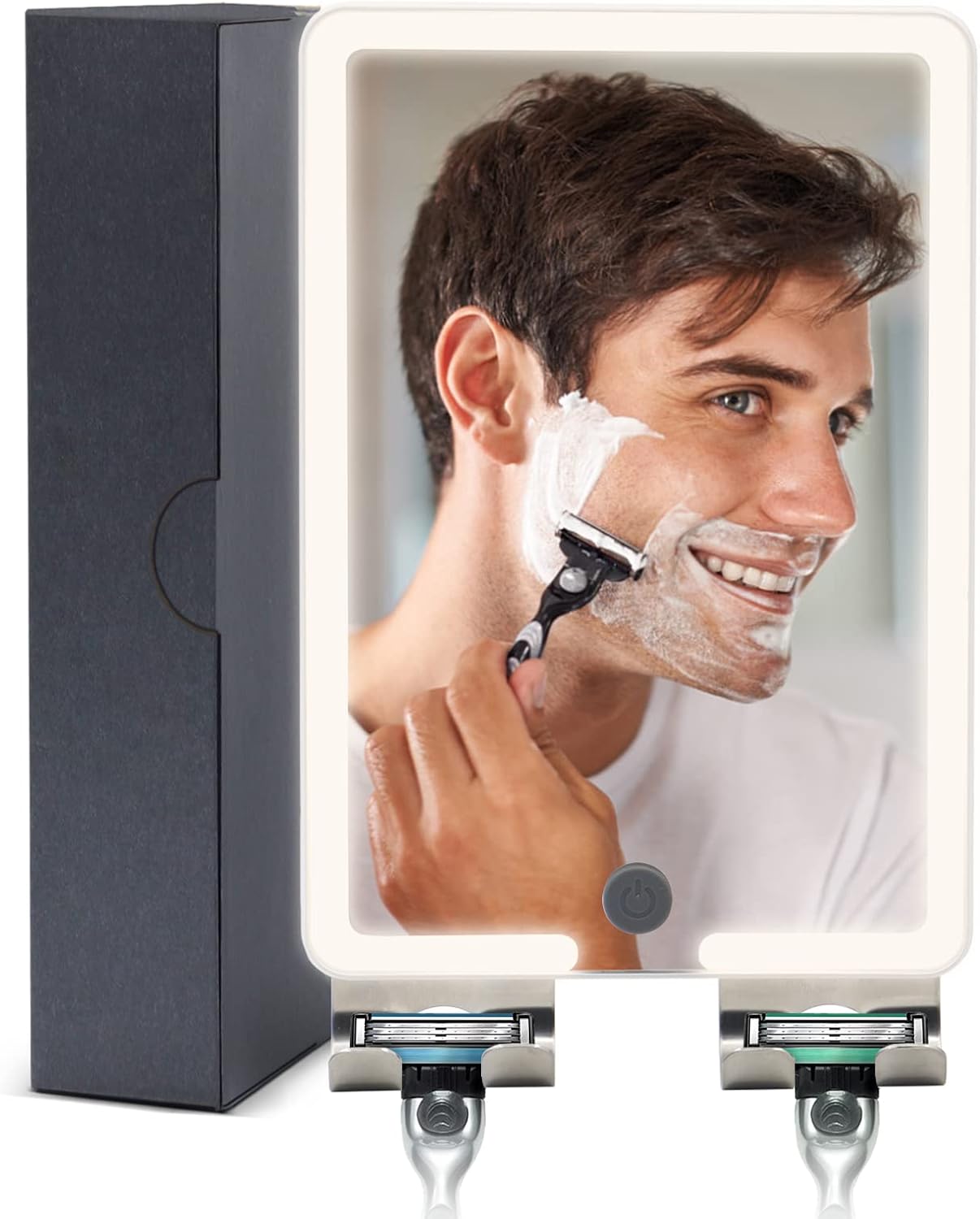 Heated Mirror Over-The-Shower for Shaving