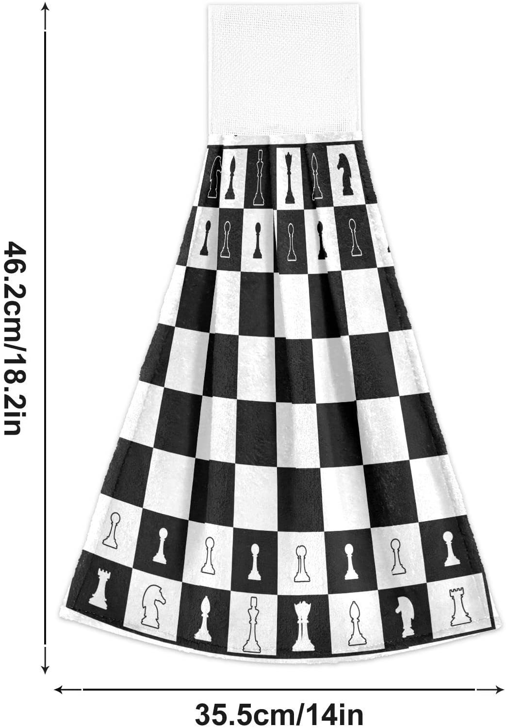 Chess Silhouettes Stay Dry Multi-Functional Kitchen Towels