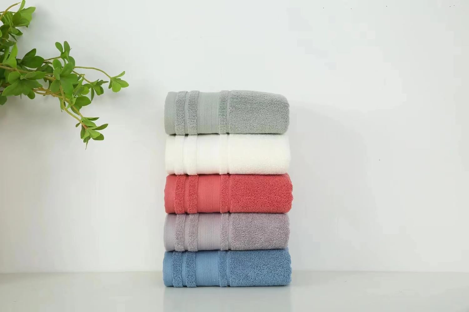 Luxury Soft Cotton Hand Towels Set - 5 Piece