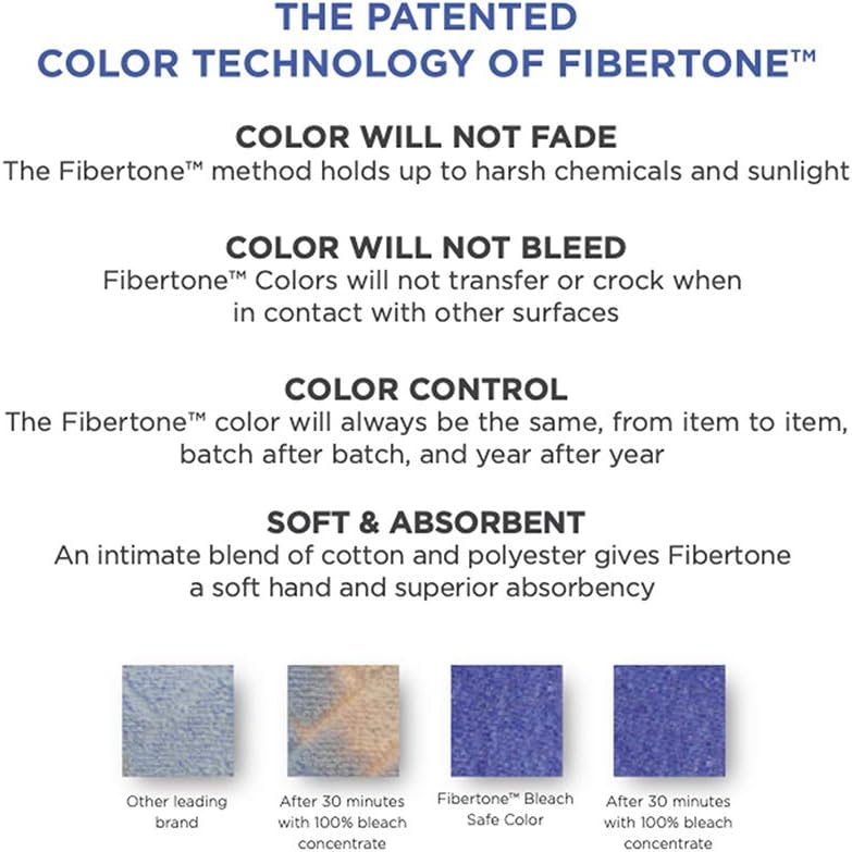 Bleach Safe Microfiber Alternative - Fibertone 12-Piece Hand Towel Set