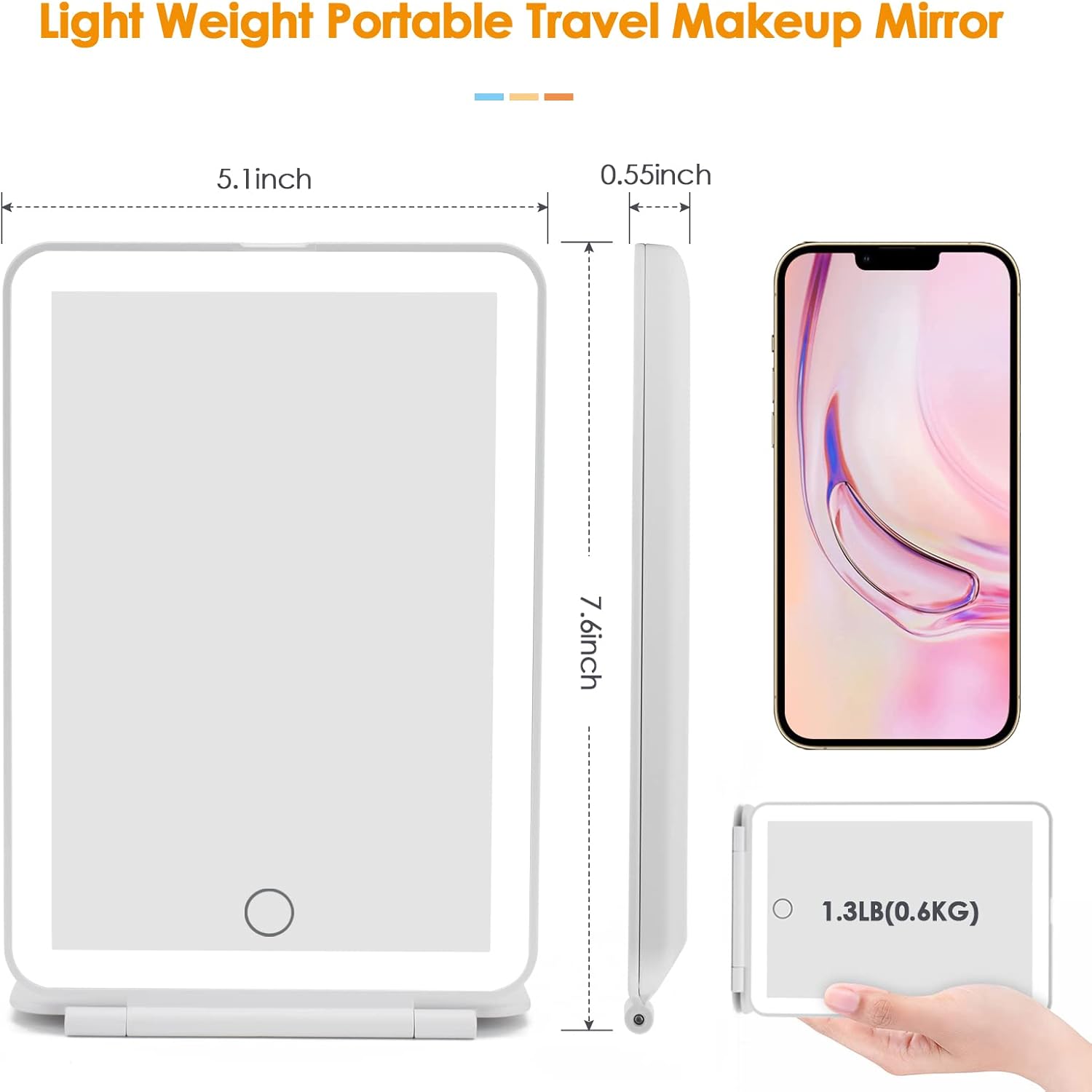 HD Travel Makeup Mirror