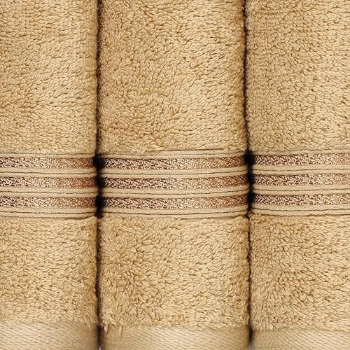 Superior 13x13 Long Staple Combed Cotton Face Towels 10 Piece Set