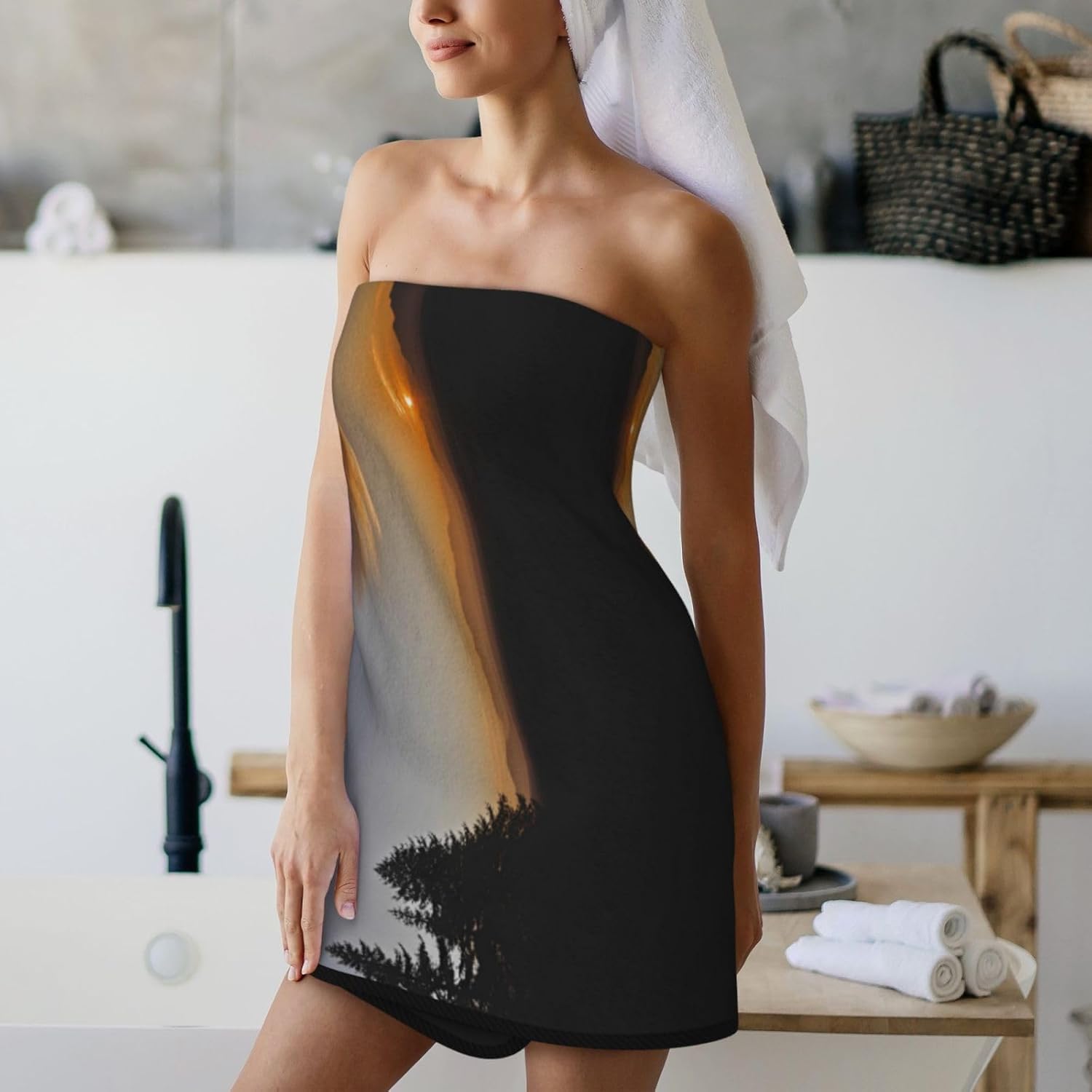 Sunset Velour Coral Towel - 27x55 inches