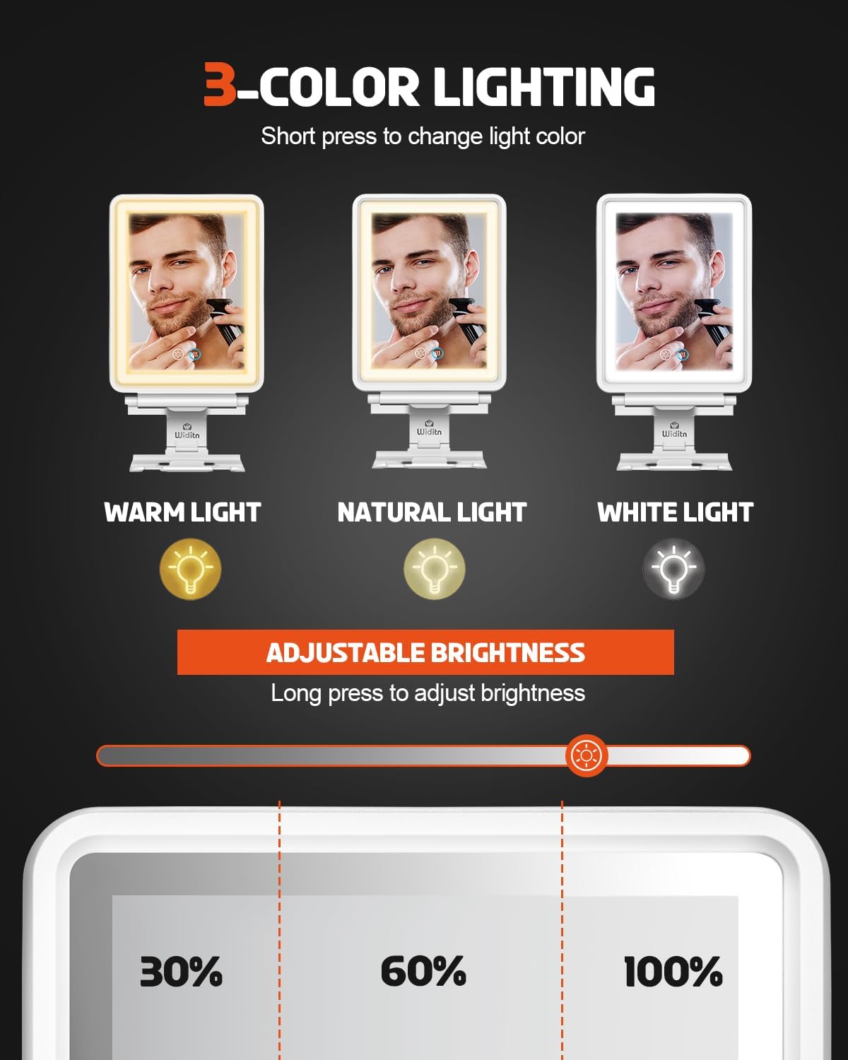 Experience a Smooth Shave with the Widitn Heated Shower Mirror