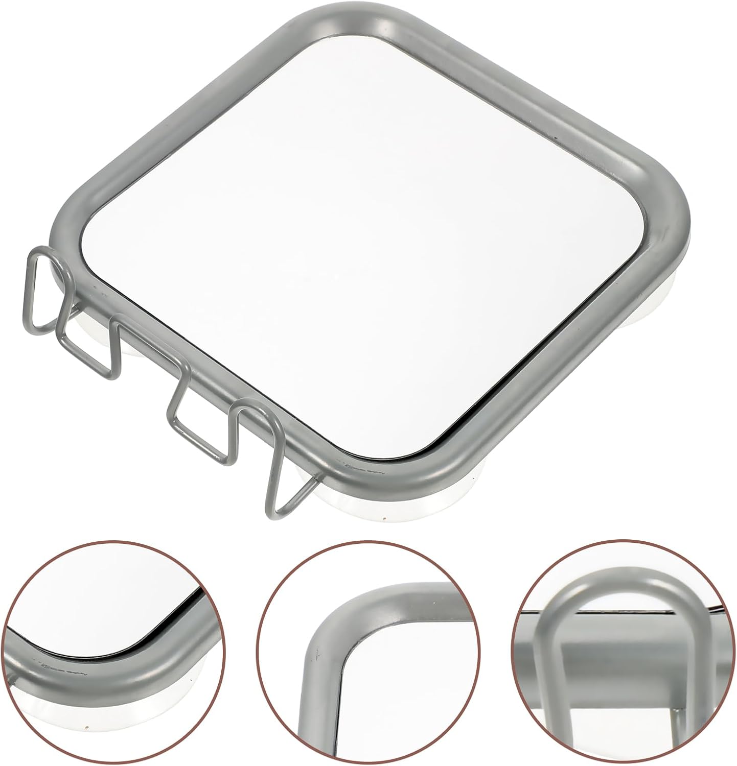 Nolitoys Portable Fogless Shower Mirror with suction cups