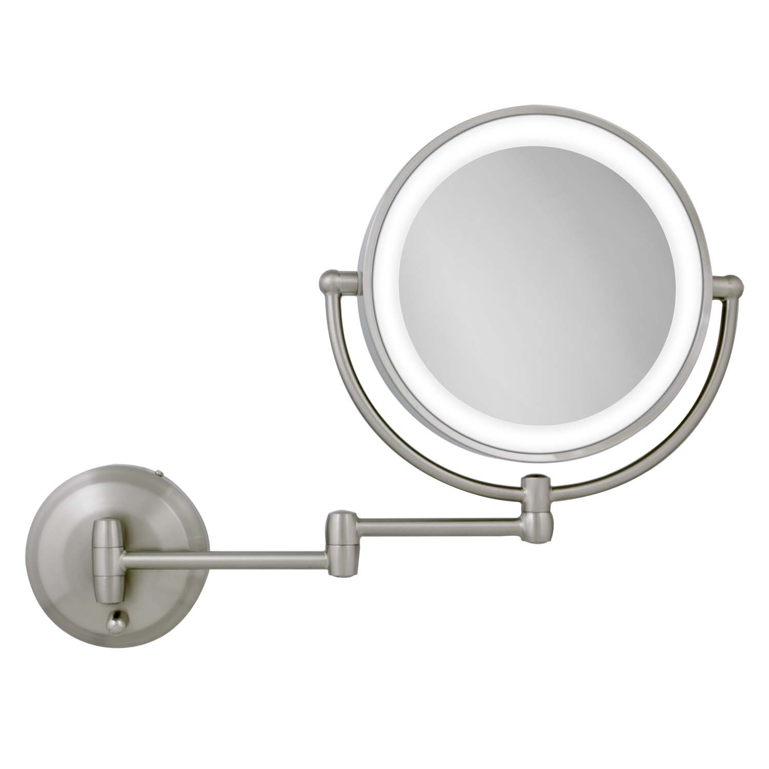 Zadro 11 LED Wall-Mounted Makeup Mirror with Dual Sides LED Lighting