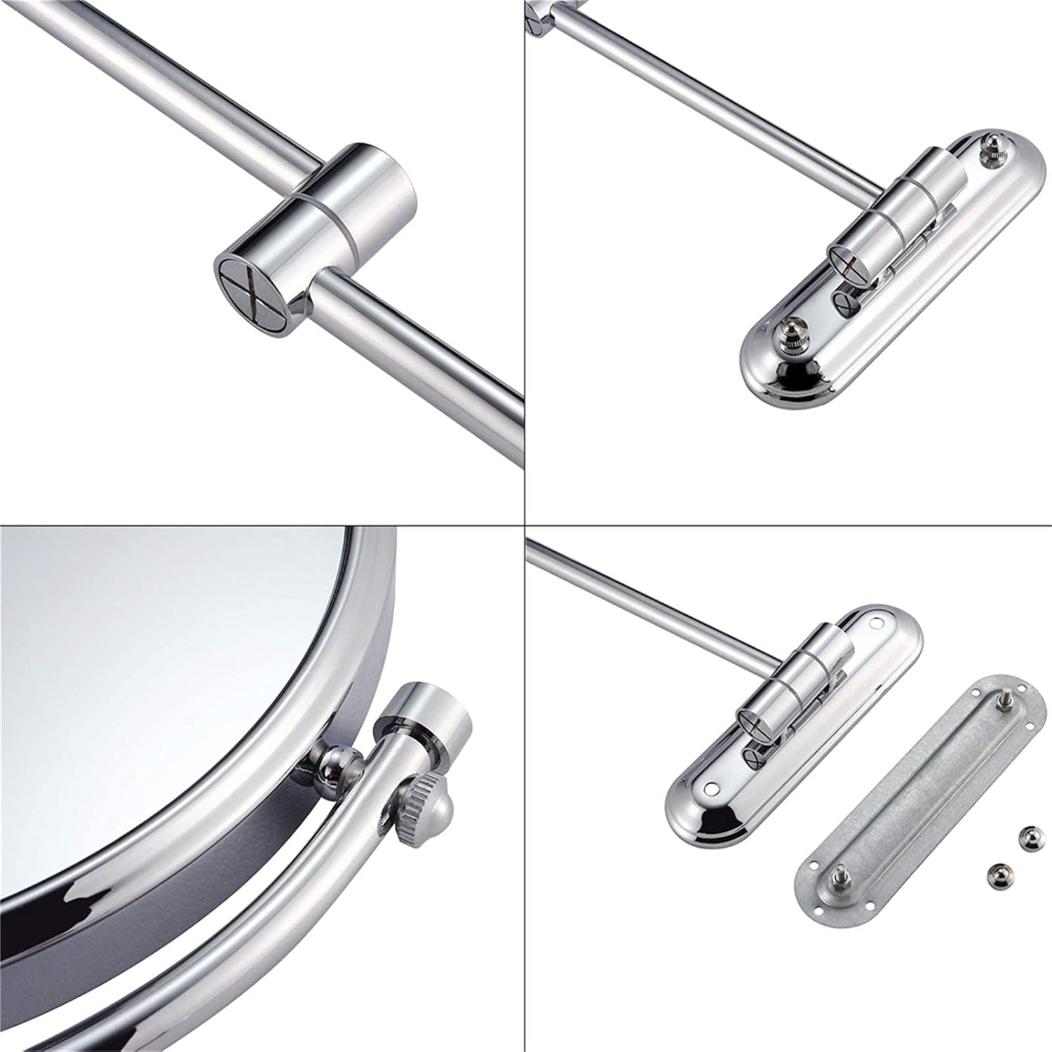 2-in-1 Aluminum Makeup Mirror