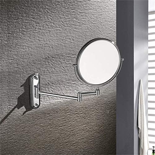 Sleek Pure Rhinestone Metal Vanity Mirror Wall-Mounted Travel and Home Use
