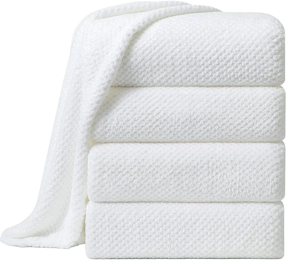 Luxurious Bath Towels for Adults SoftfbeelyBath Set for Wet Days