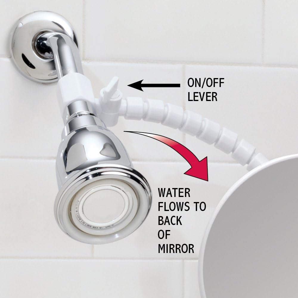 Fog-Free Shaving Mirror for Bathroom Flexible Arm
