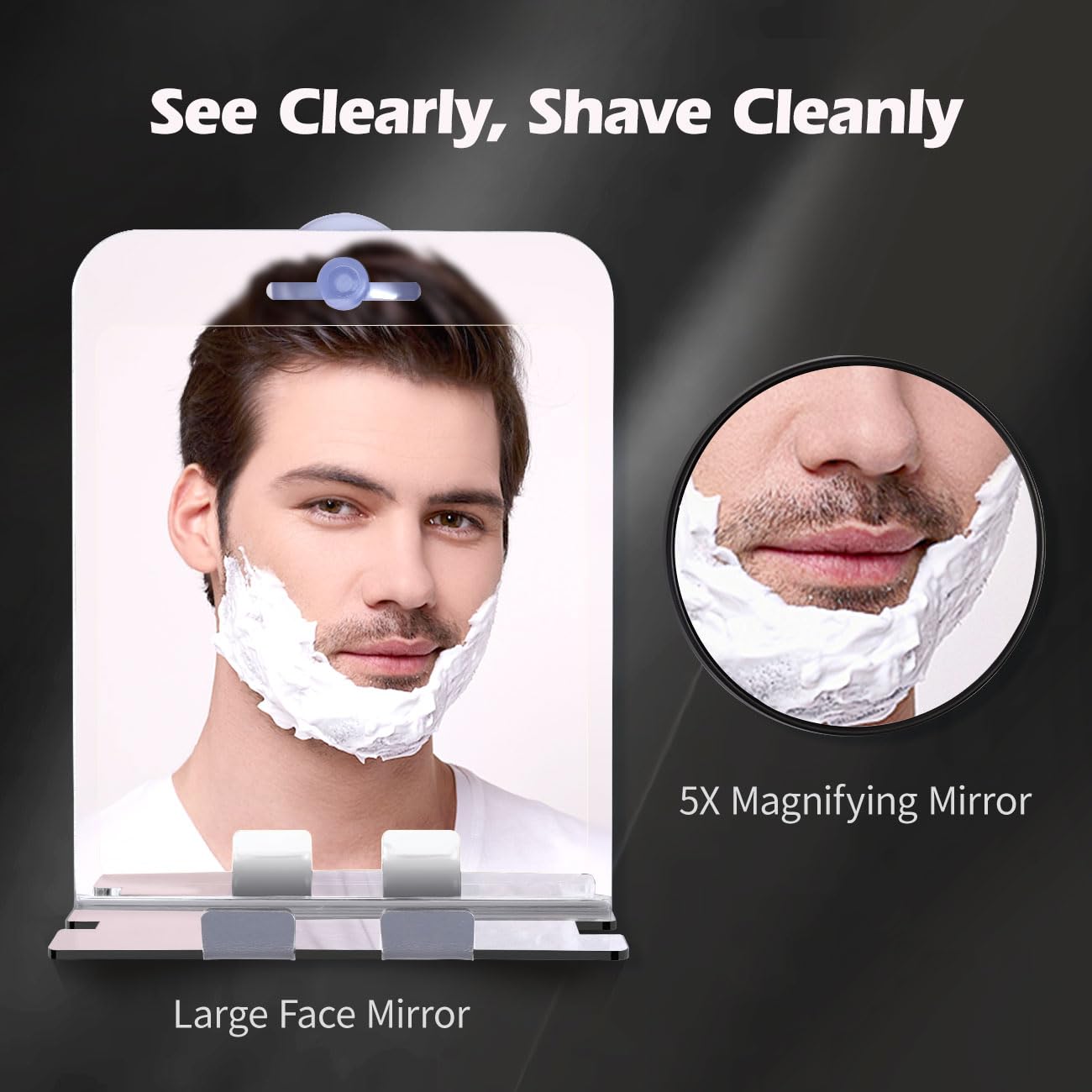 Shinowa Shower Mirror - Compact Shavers Best Friend