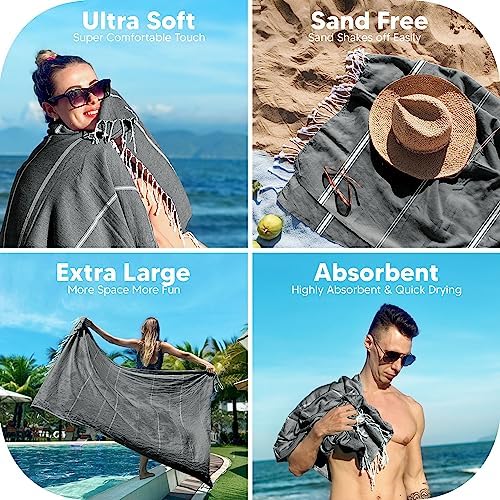 Utopia Premium 100 Cotton Beach Towels 40x72 inches - Set of 2