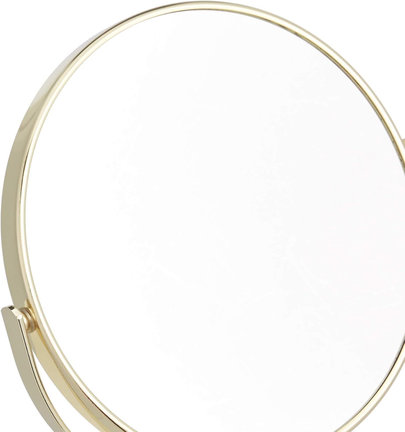 Amazon Basics Tabletop Mount Vanity Round Mirror 1x5x Magnification Gold