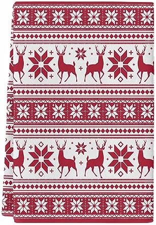 Durable 18x28 inch Kitchen Towel Red ChristmasReusable Soft-absorbent