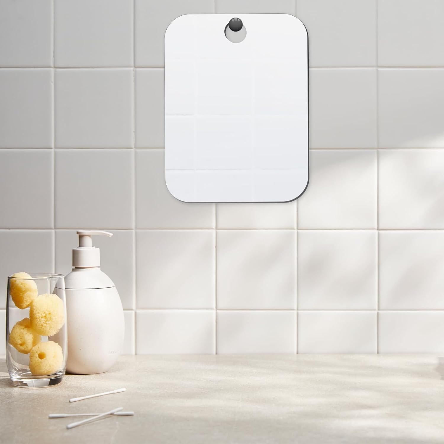 Anti-Fog Compact Mirror for Shaving Portable
