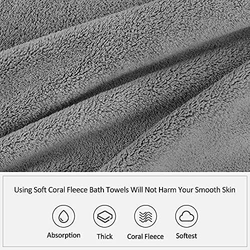 JML 6-Piece Bath Towel Set with Microfiber