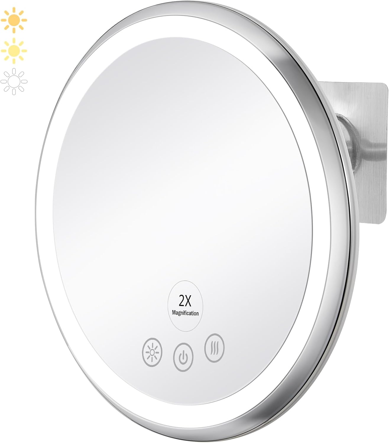 KEDSUM Upgrade 2X Heated Real Glass Shower Mirror for Shaving