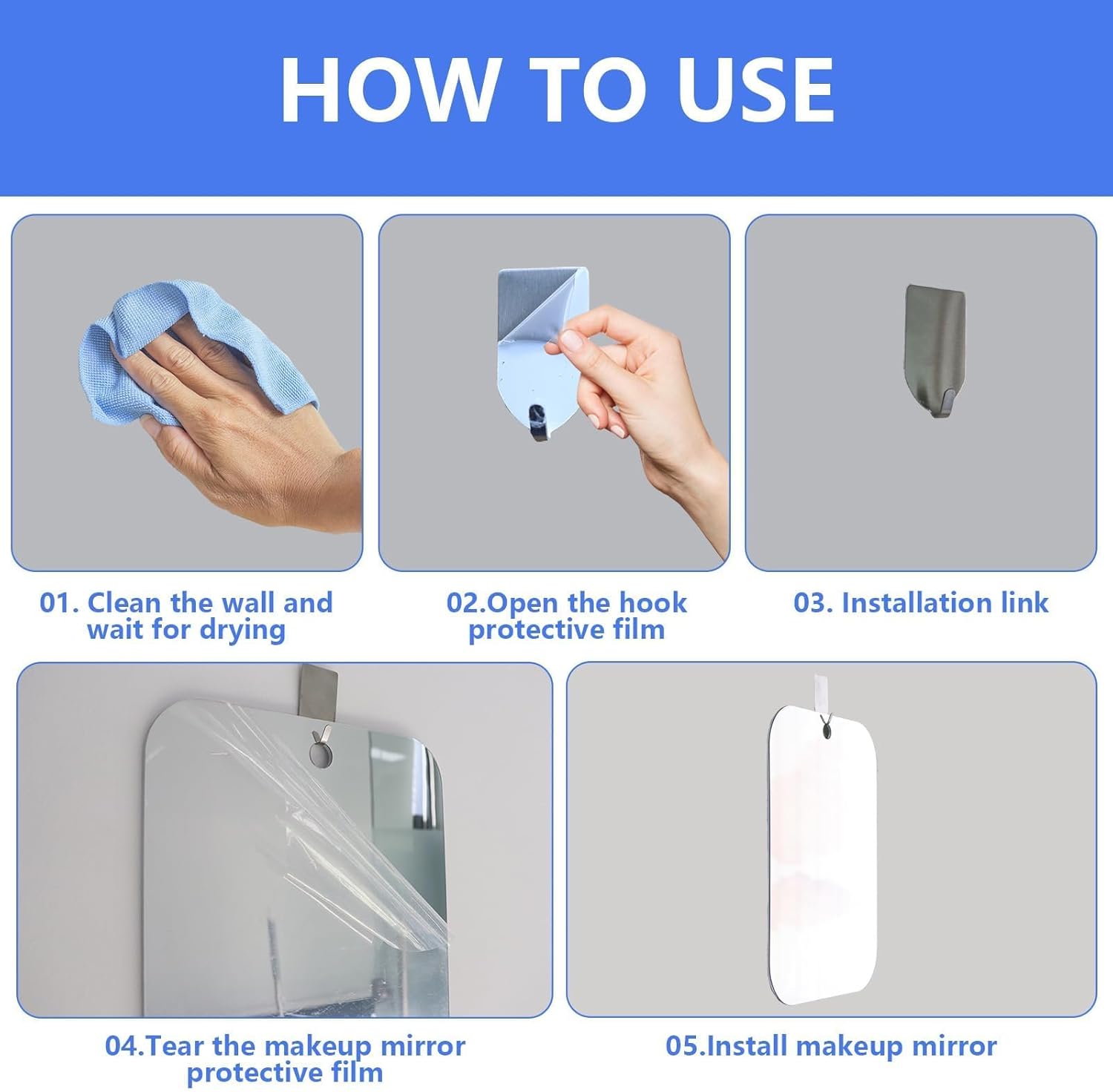 Unbreakable Durable Showers Best Mirror for Travelers