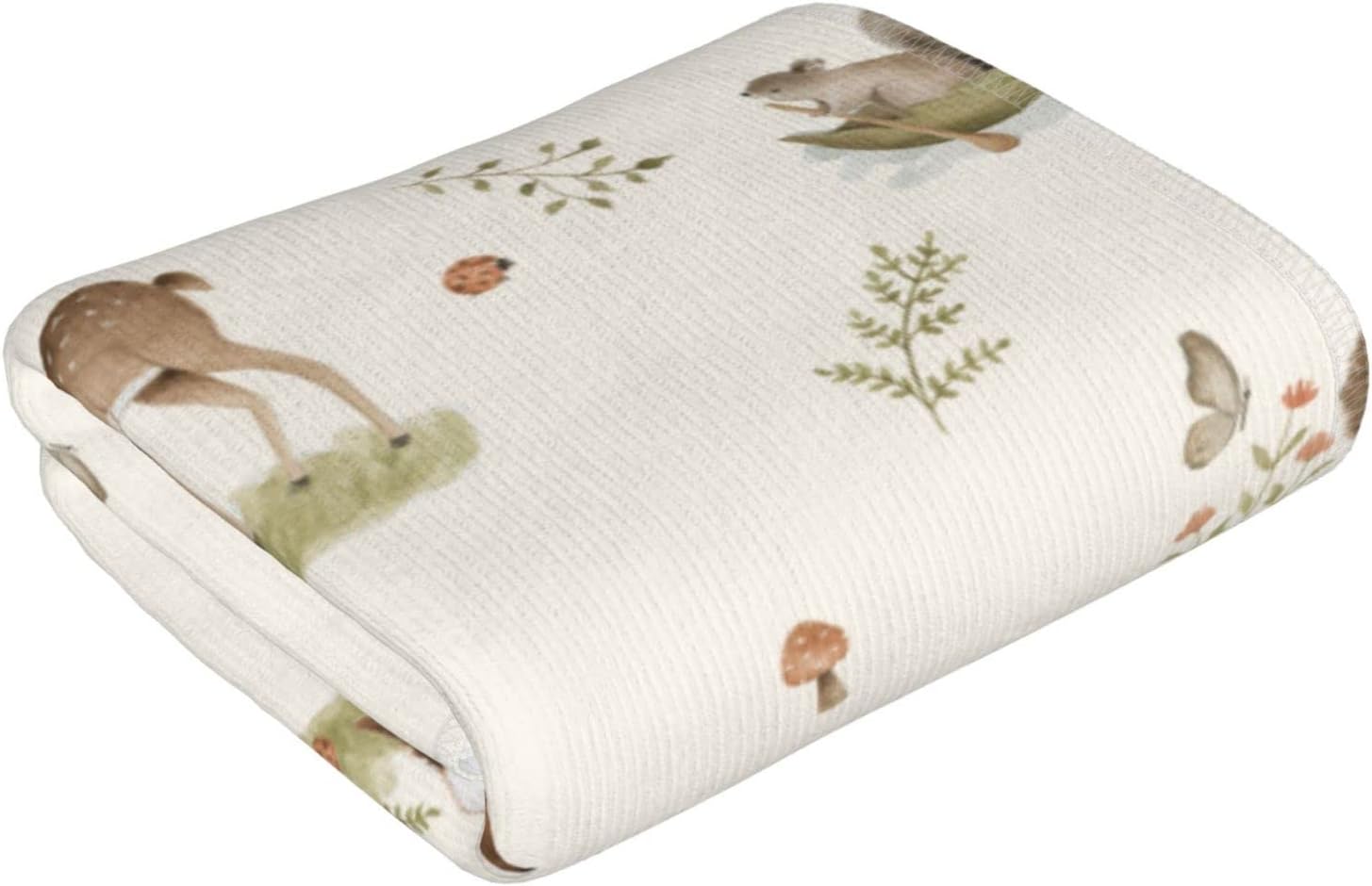 Forest Deer Fox Hedgehog Hand Towels Set of 2