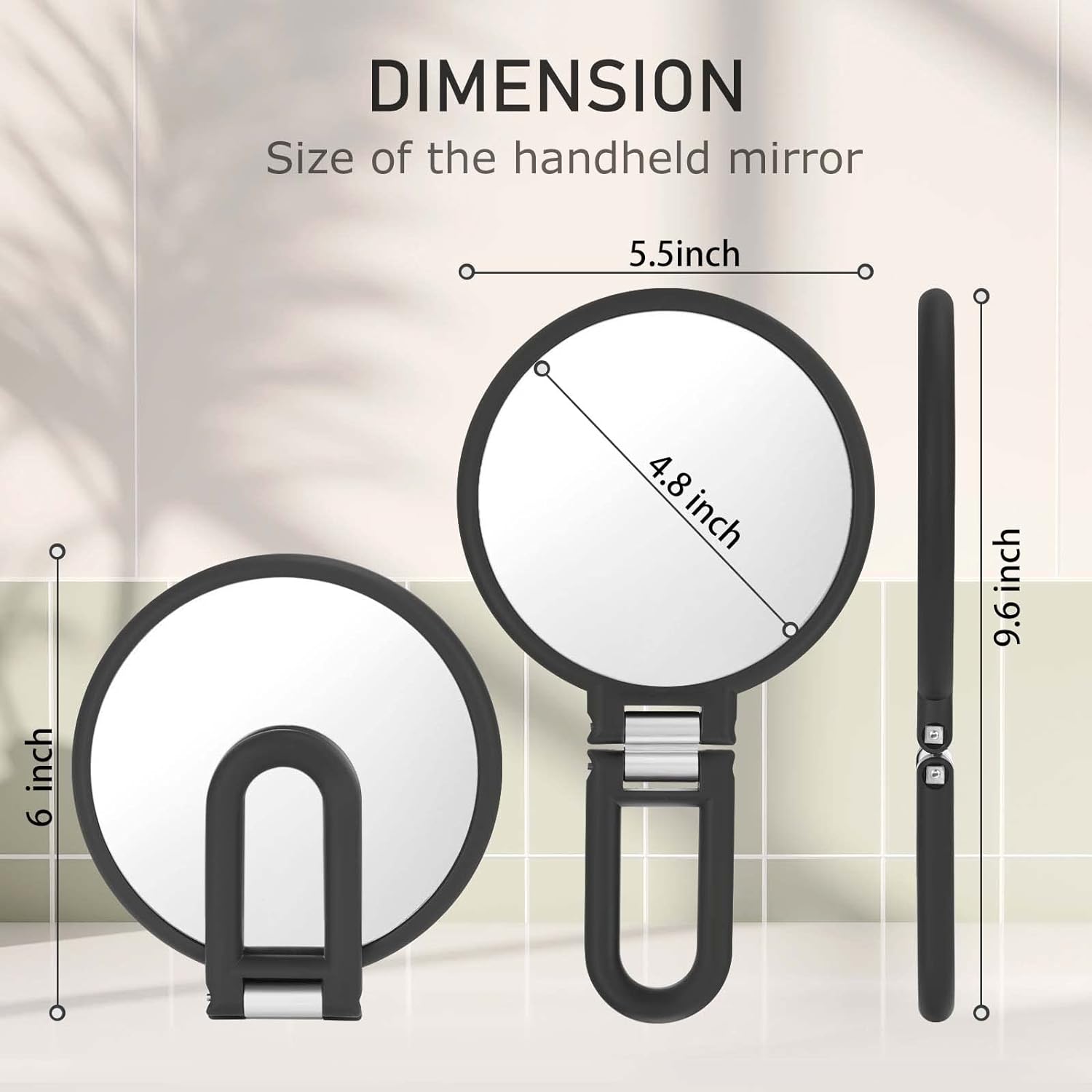 Magnifying Handheld Mirror for Makeup