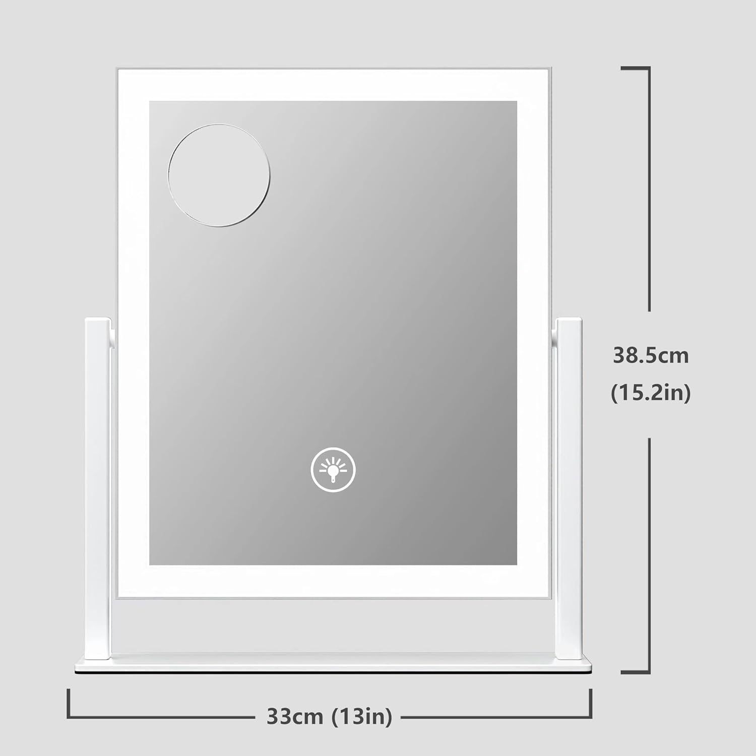 Gvnkvn 152 Smart Vanity Mirror with Touch Control and 10X Magnification