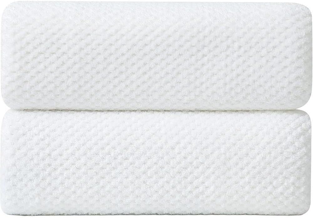 TRP Super Soft Plush Bath Towels Set of 2 - Reinforced and Durable