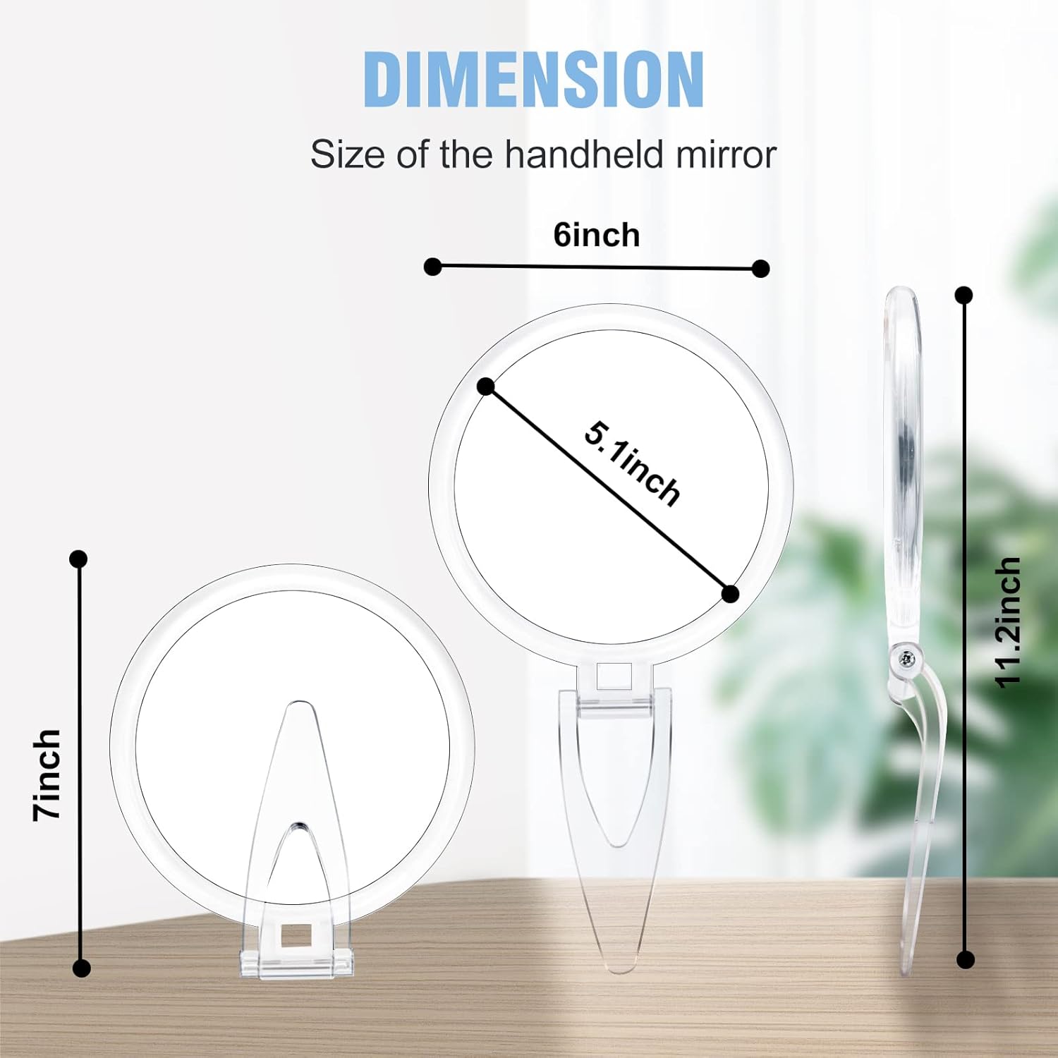 JMH 20X Double Sided Makeup Mirror Compact Portable Travel