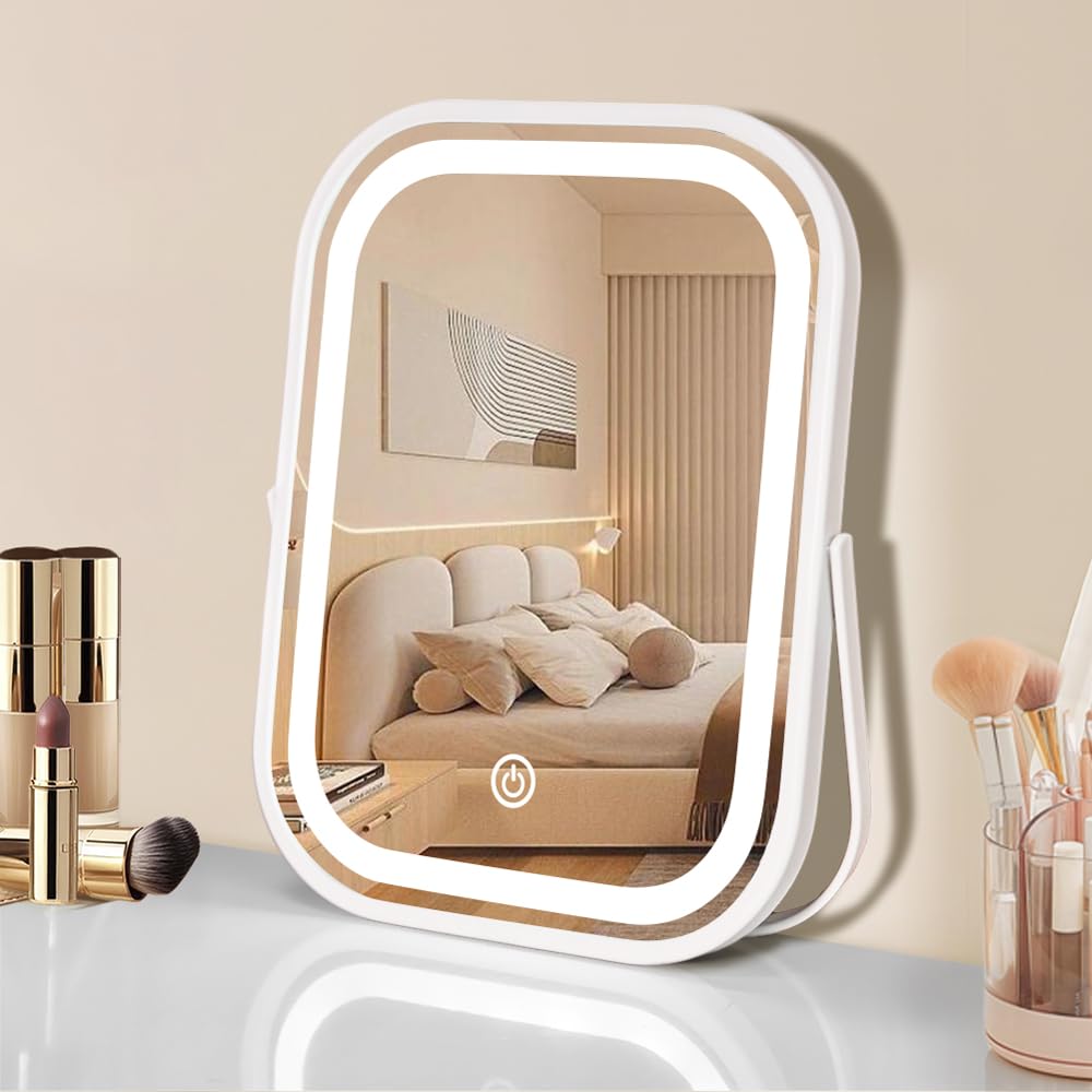 Travel Makeup Mirror with Lights