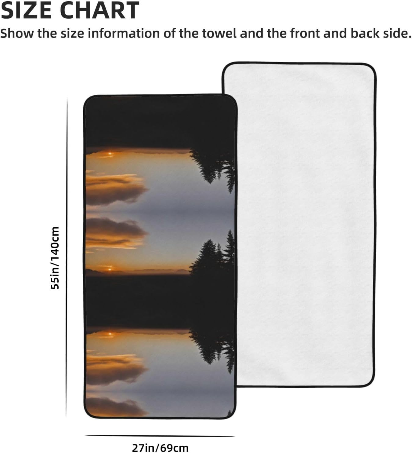 Sunset Velour Coral Towel - 27x55 inches