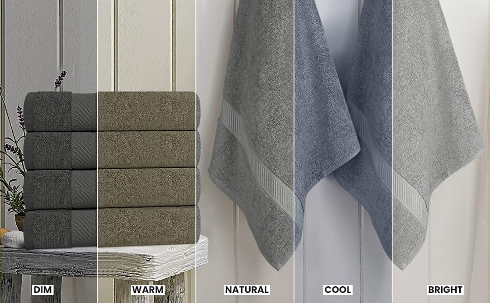 Utopia Bath Towels Set - 6 x 24x48 Soft Absorbent