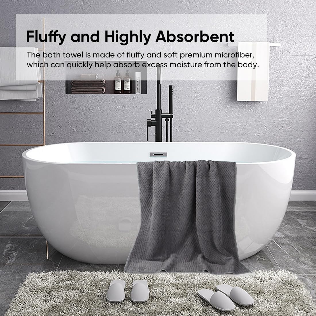 Luxury Quilted Bath Towels