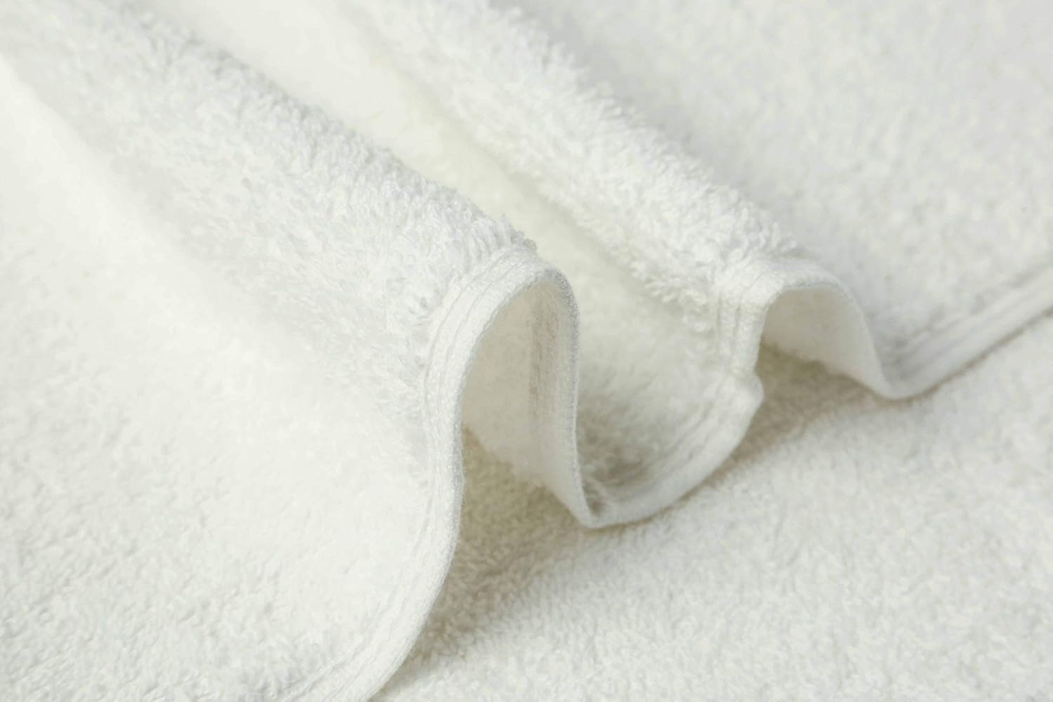 BIOLINEN White Cotton Bath Towel Set of 6