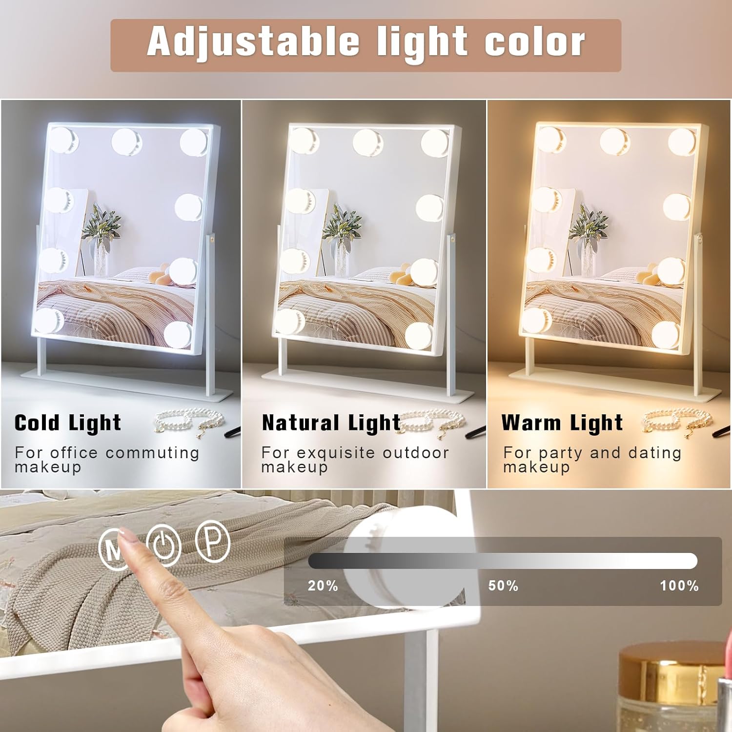 Leishe Hollywood Light Makeup Mirror