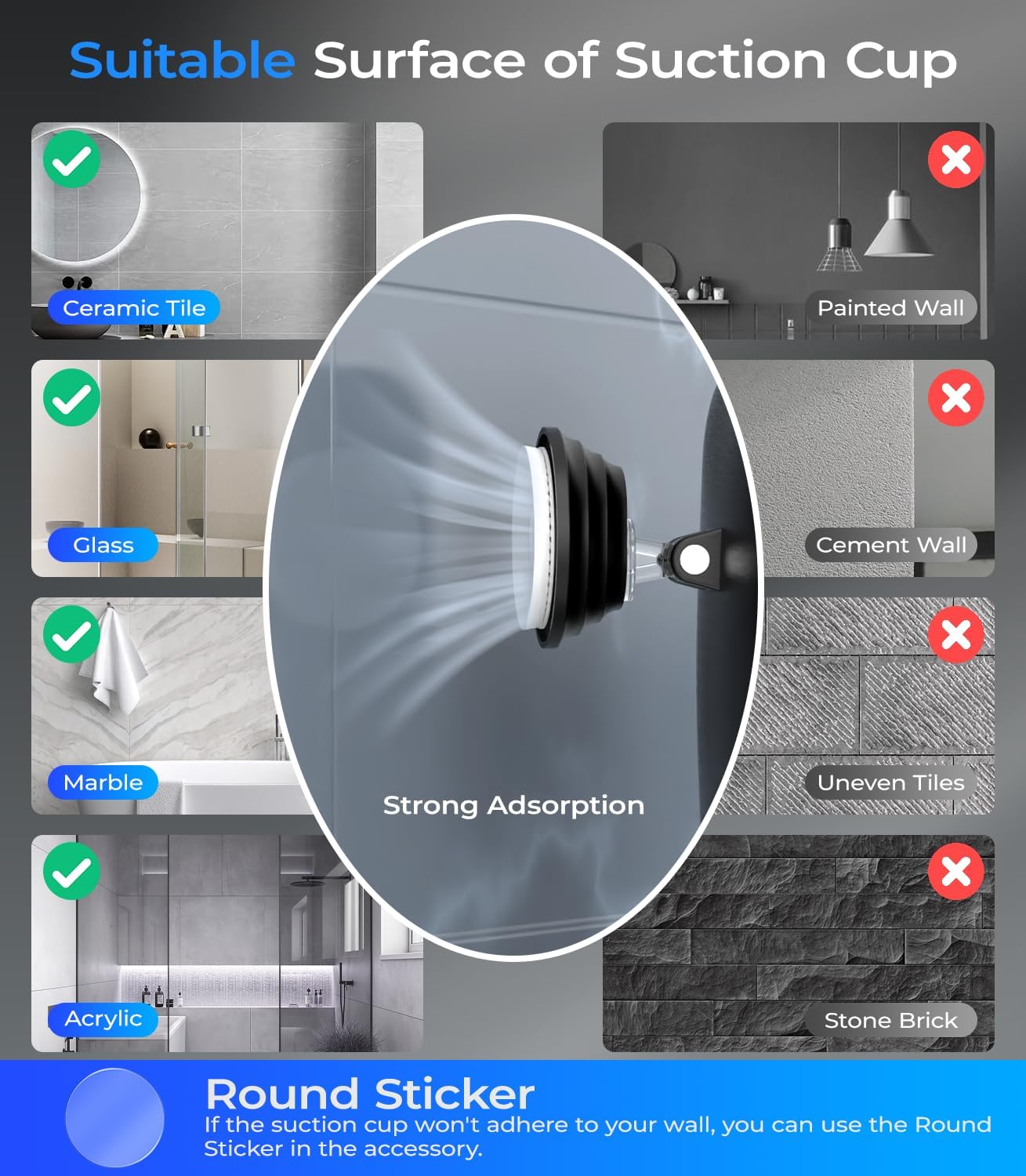 Gospire Heated Safety-Friendly Shower Mirror