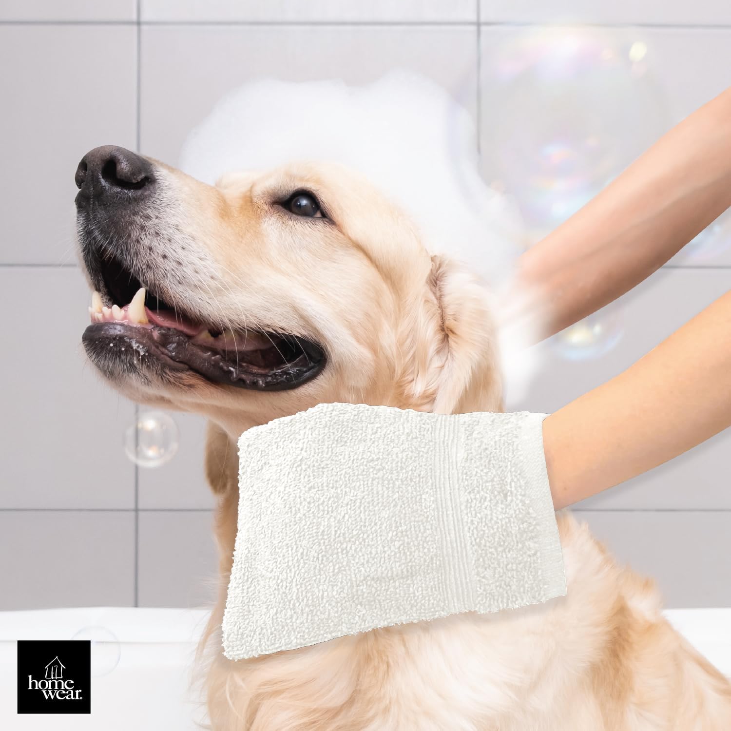 High Rise Stripe Wash Mitt Set