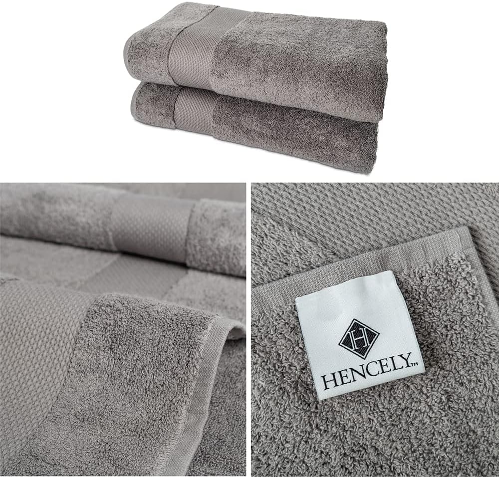 Elegant 2-Pack Luxury Cotton Bath Towels