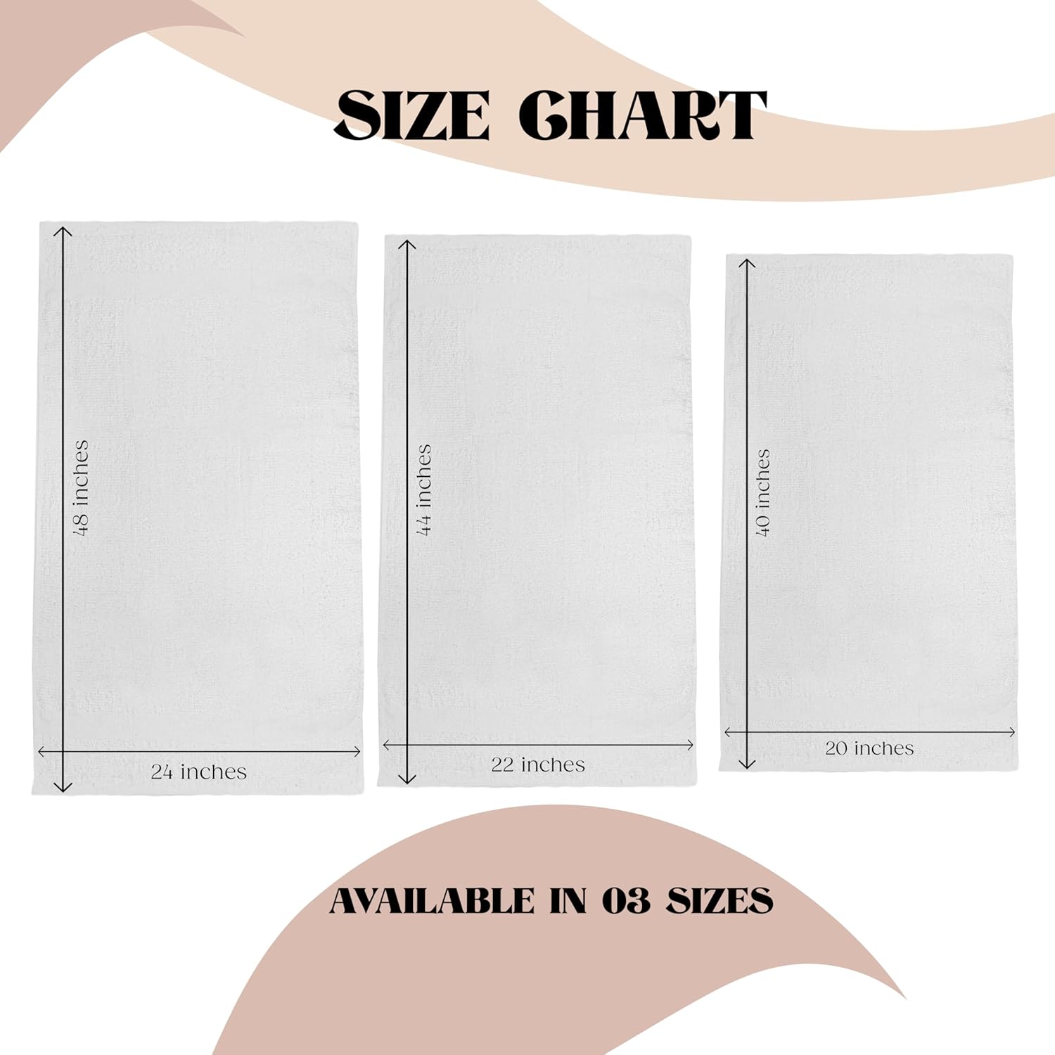 24-Piece White Bath Towels