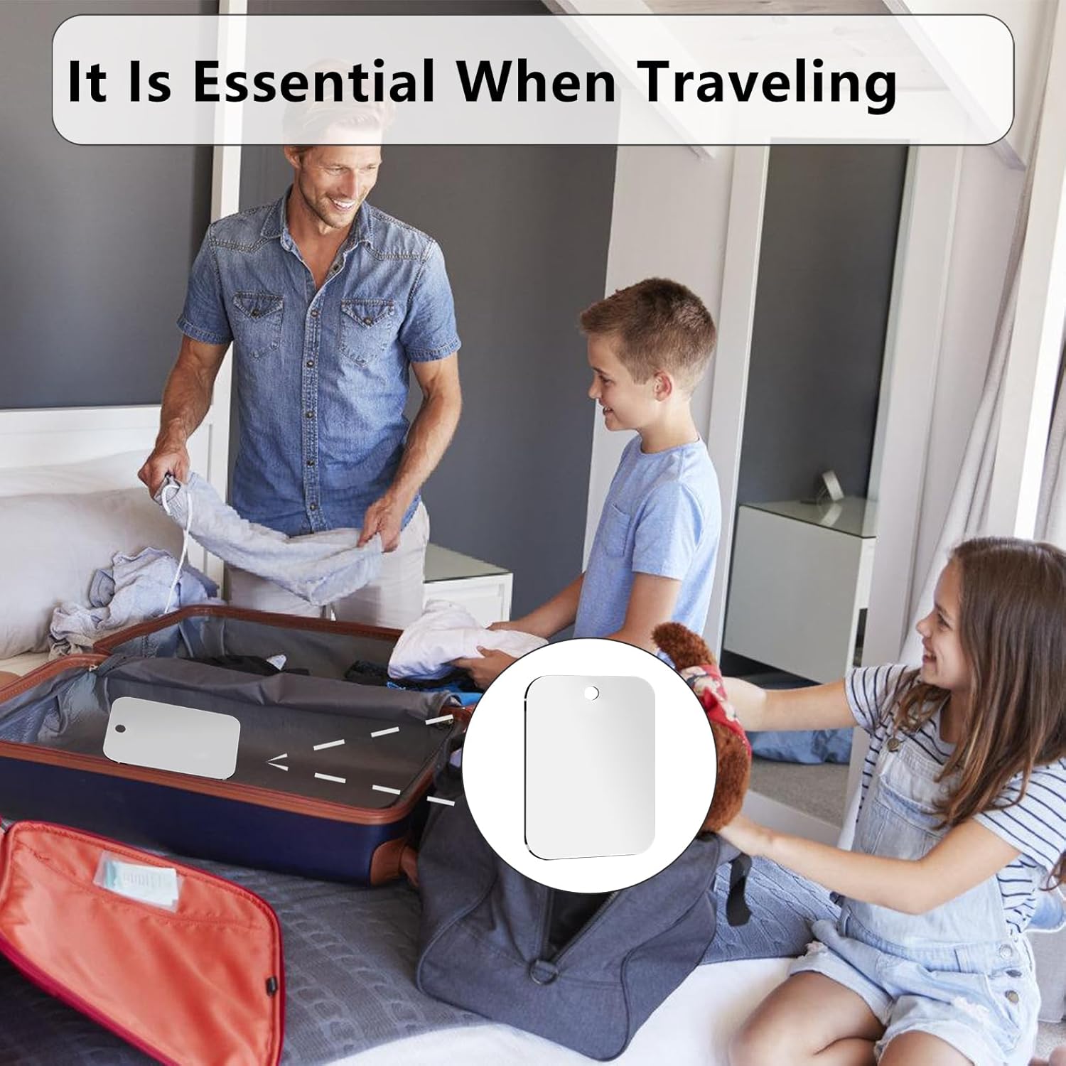 Anti-Fog Shatterproof Portable Mirror