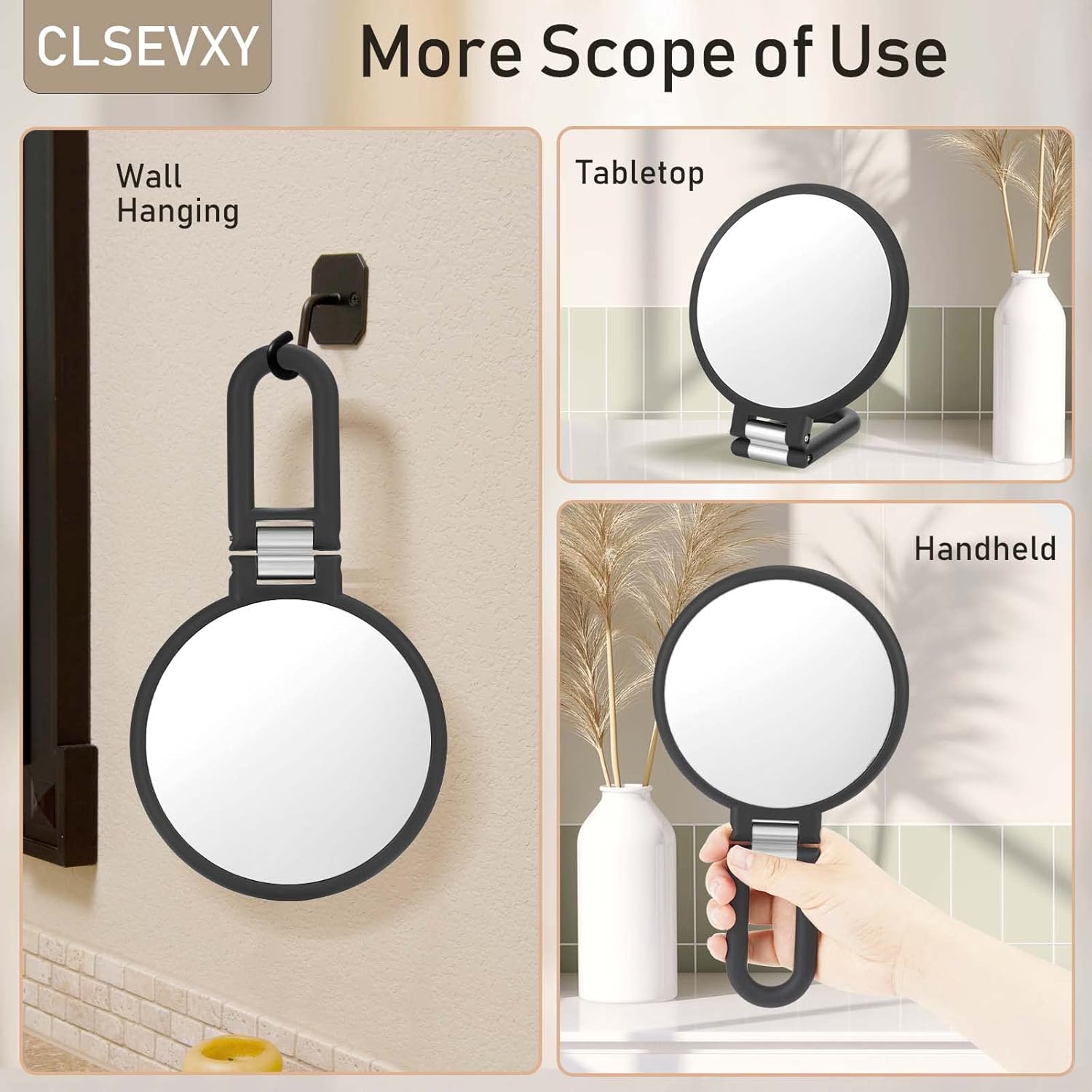 Magnifying Handheld Mirror for Makeup