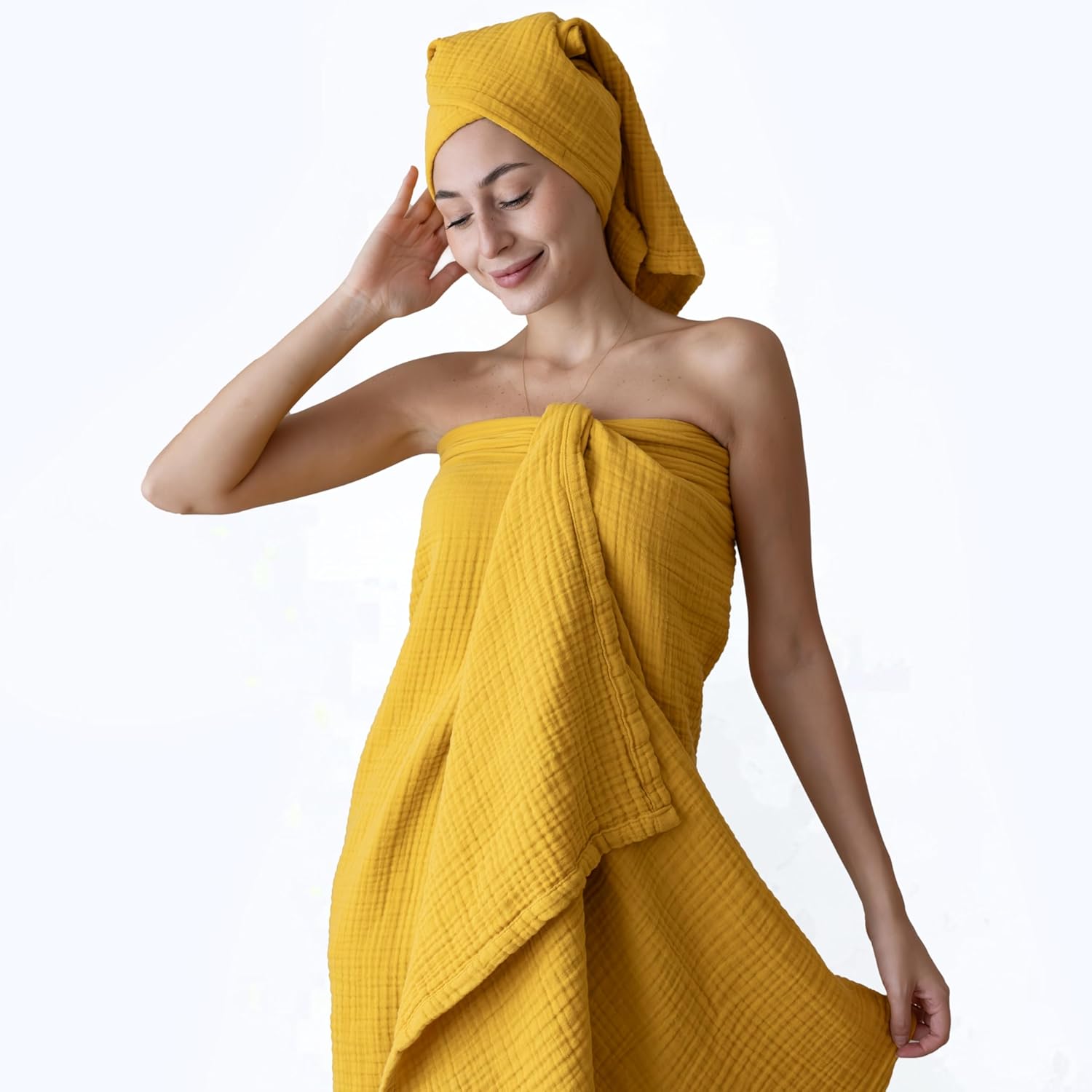 Viva Maison Muslin Towels Luxury Fast-Drying Thin Bath Towels